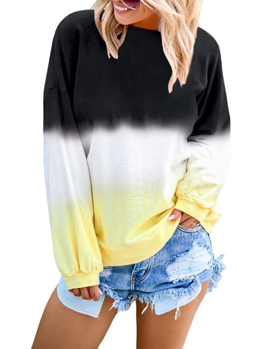Ombre Pullover Top